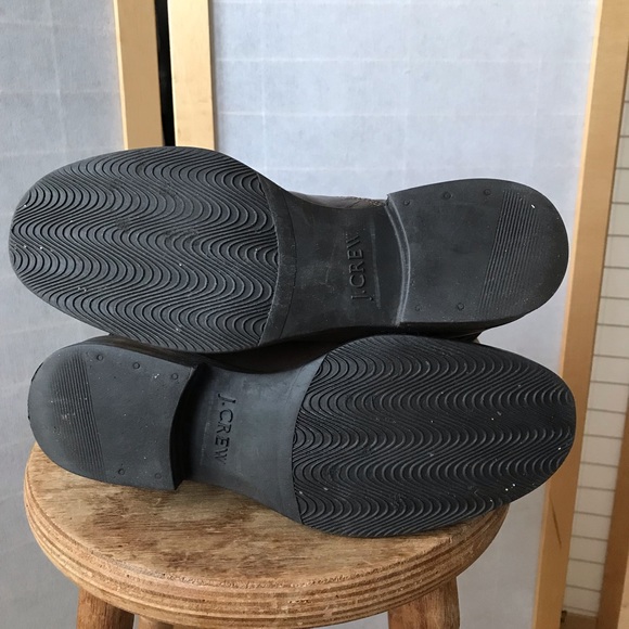 J. Crew size 7 moto boots brown leather cool and rugged buckle straps - Picture 7 of 13